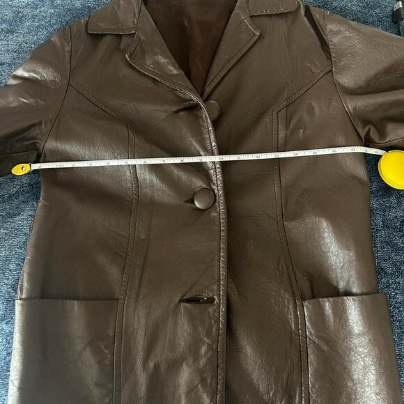 Vintage Brown Leather Jacket - Picture 4 of 7